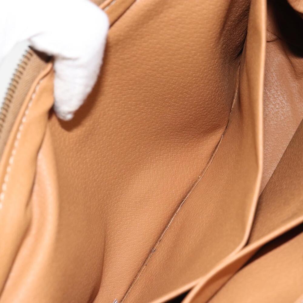 CELINE Macadam Canvas Clutch Bag PVC Leather Brown Gold Auth 162022 - Picture 12 of 16